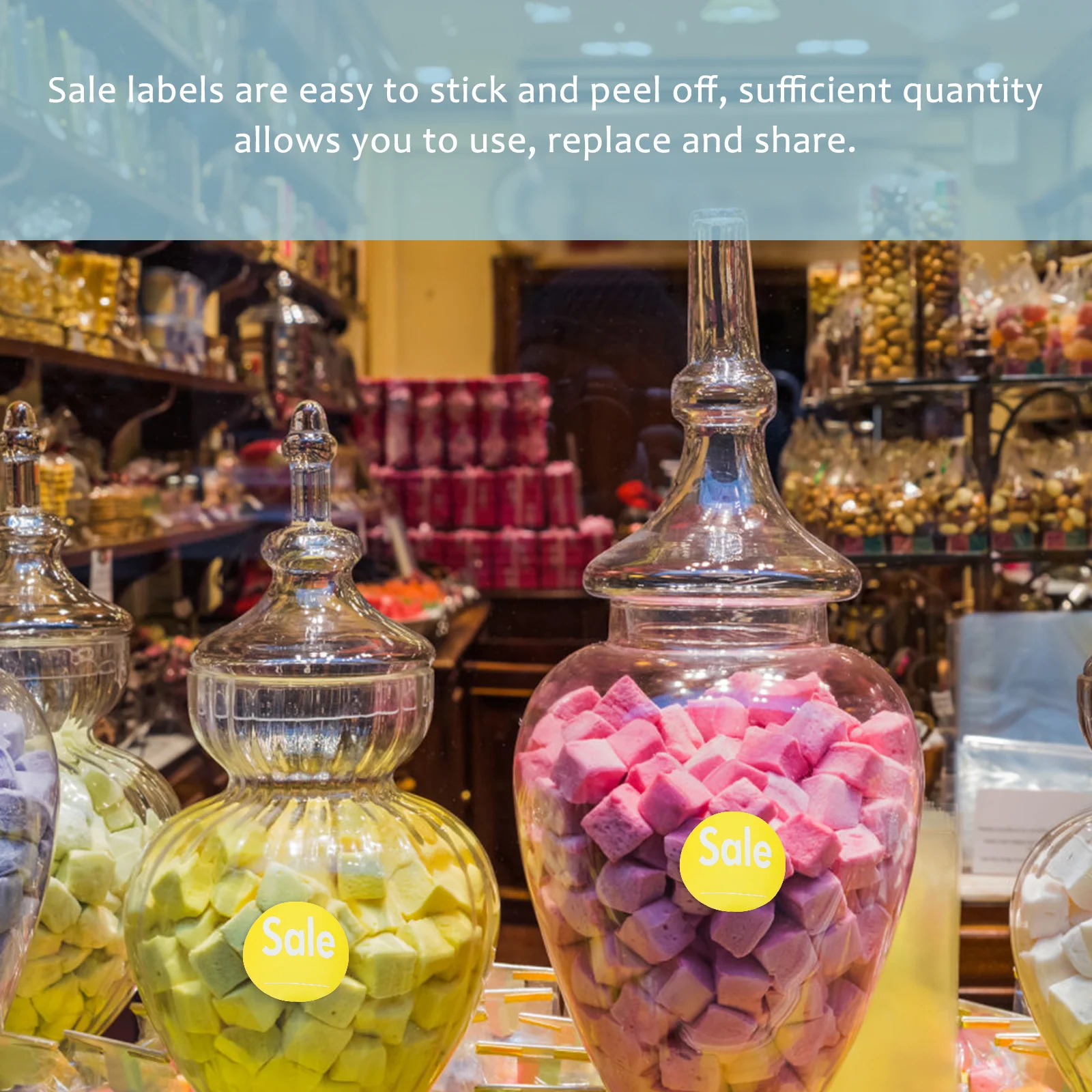 2 個 2 ロール円形取り外し可能なステッカー販売ラベル小売店ディスプレイ用粘着タグクリアランスセールプロモーションフォルダラベル