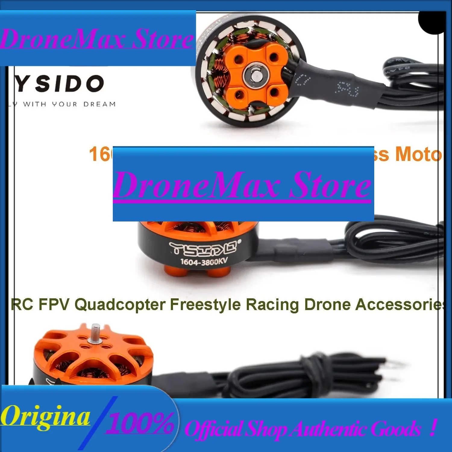 DroMa4PCS 1604 2850/3800KV Brushless Motor 3-4S For 3.5 Inch Sub 250g RC FPV Quadcopter Freestyle Racing Drones DIY Accessories