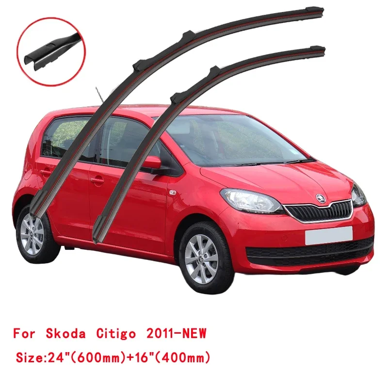 For SEAT Mii VW UP Skoda Citigo LOAD UP 2011-2024 Car Windshield Wiper Blade Front Windscreen Washer Accessories Window Cleaning