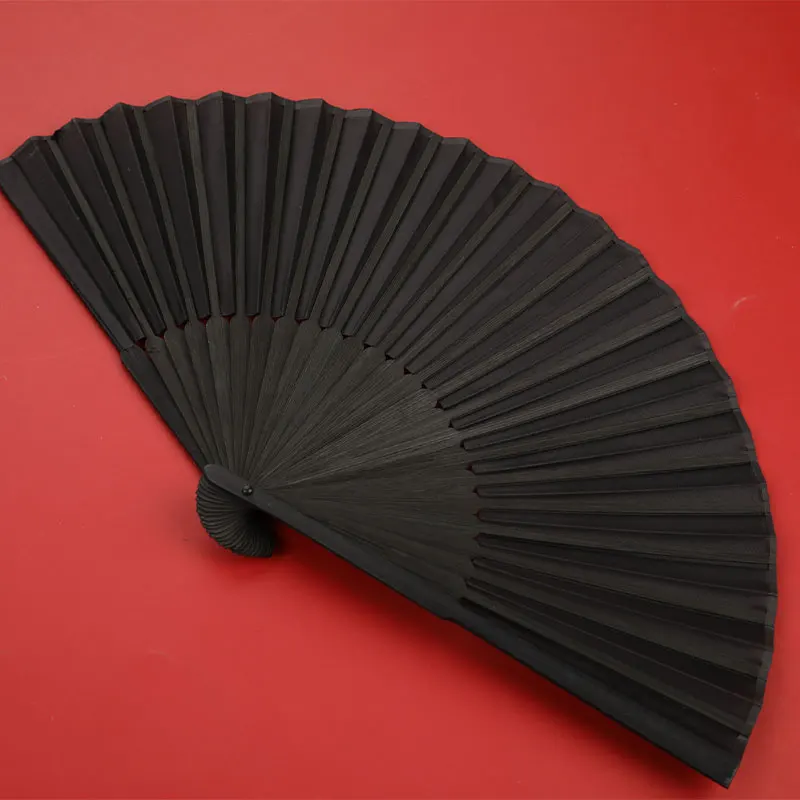 Chinese Style Black Vintage Hand Fan Folding Fan Chinese Dance Party Folding Fan