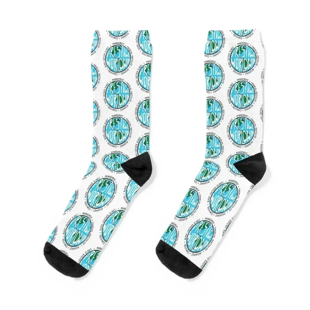 

Prestige Worldwide - White Socks floral basketball Designer Man Socks Women's