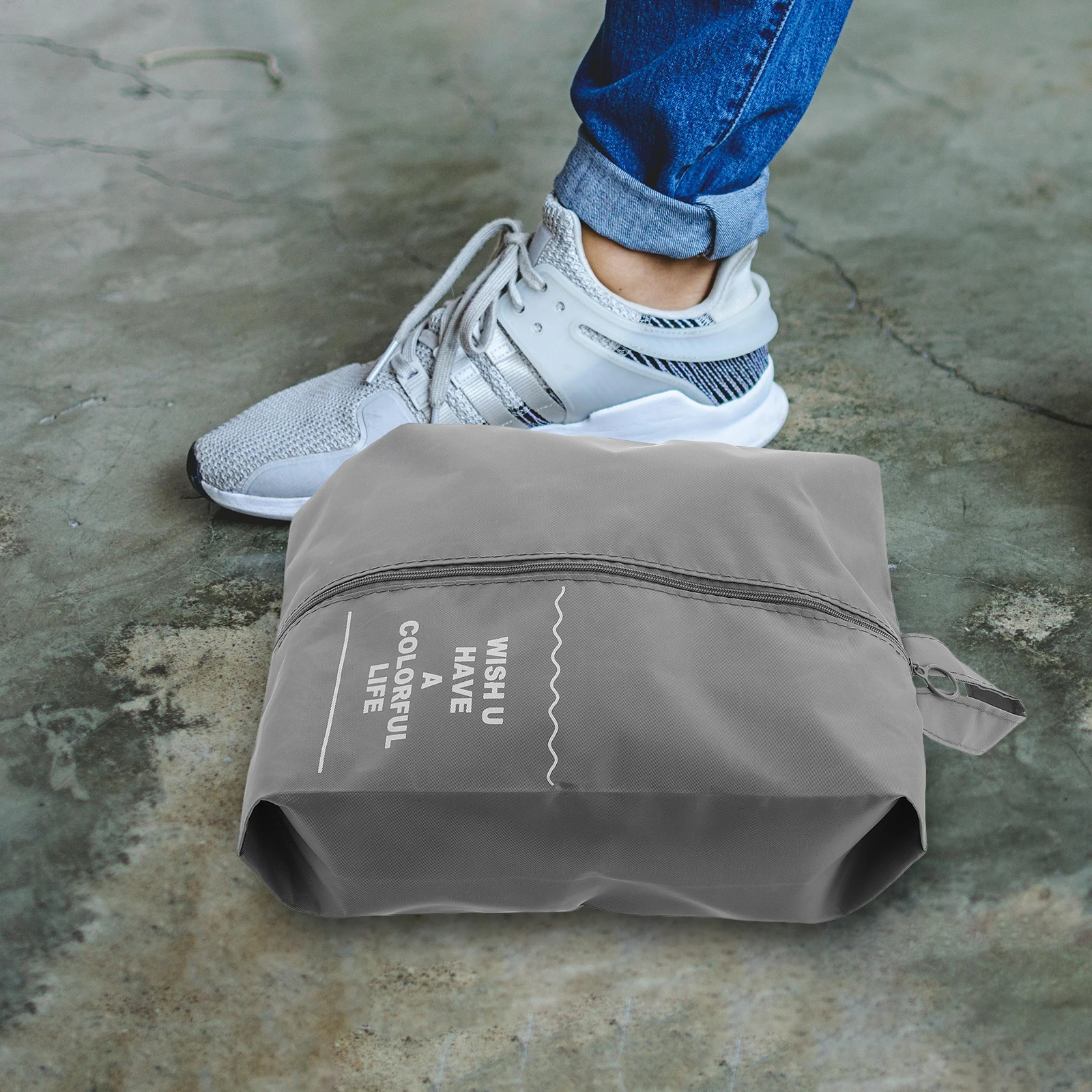 

2PCS Travel Shoe Bags Large Capacity Foldable Waterproof Storage Carry Bag for Sneakers Boots Travel Suitcase Fitness