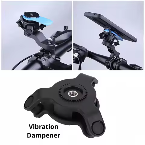 Phone Bracket Vibration Damper Self Lock Bicycle Handlebar Mount Stem Motorcycle Bike Phone Anti-shake Holder Shock Absorber