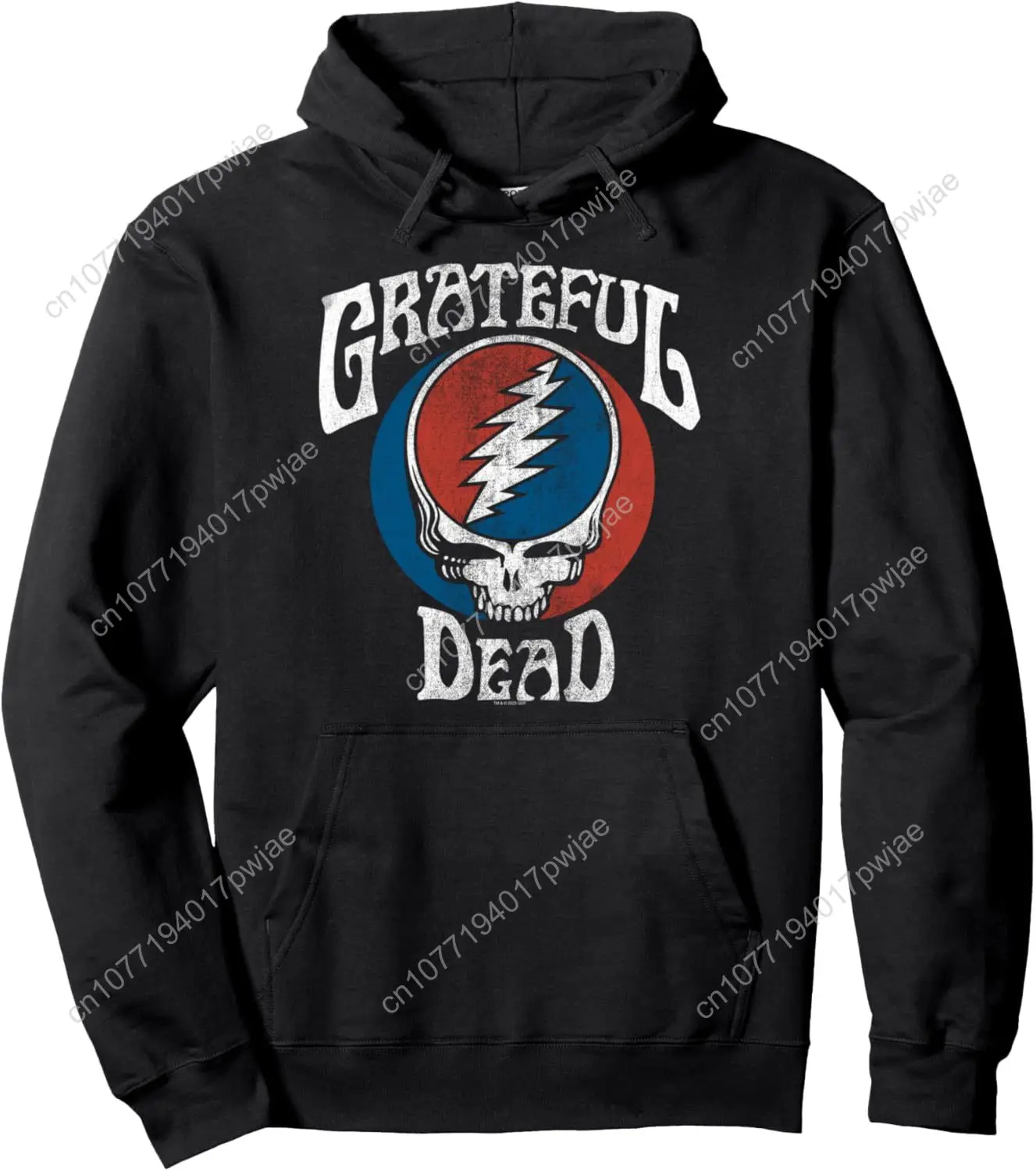 

Grateful Dead Steal Your Face Classic Logo Vintage Band Pullover Hoodie