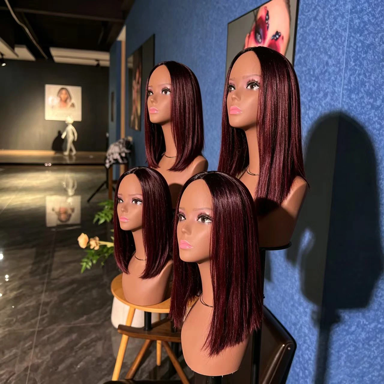 4PC USA Warehouse Free Shipping Mannequin Head for Wig Display Model Head Training Head