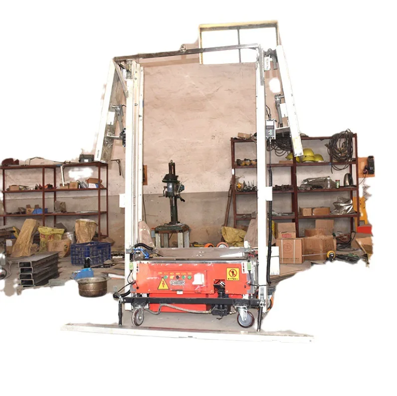 Height adjustable electric plastering machine, internal and external wall powder wall machine, automatic plastering machine