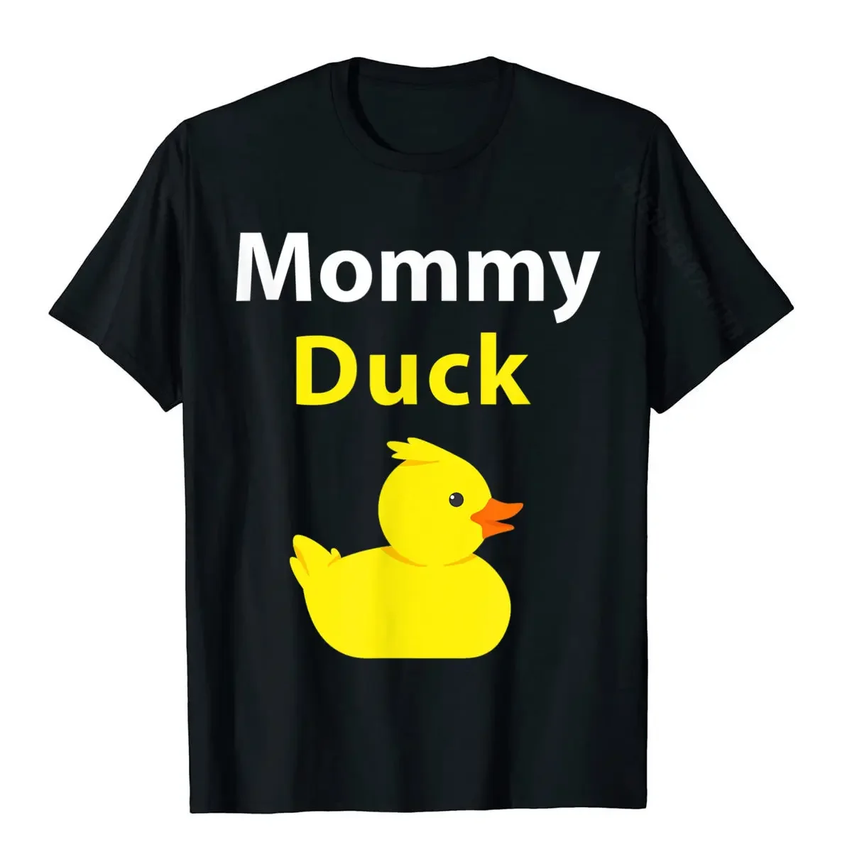 Funny Mommy Duck Rubber Duck Mom T-Shirt Cool Tops Shirt Cotton Men T Shirts Cool Funny