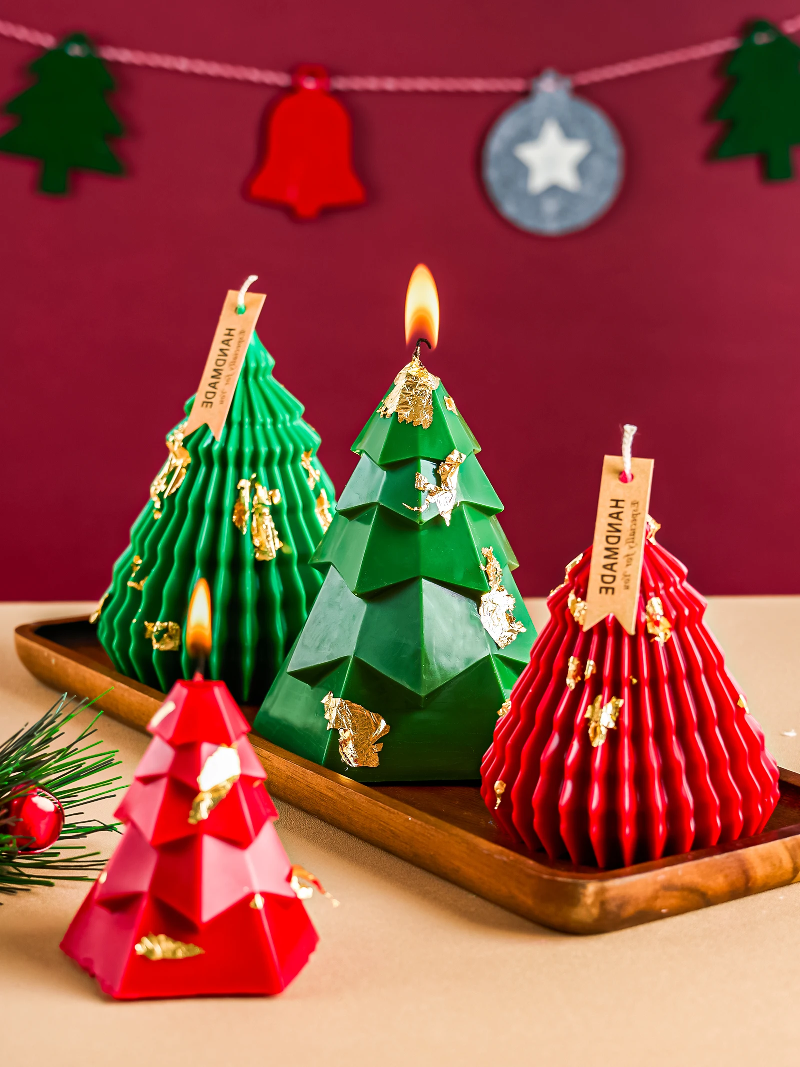 3D Weihnachtsbaum Duftkerzen Silikonform Neue DIY handgemachte Seifenherstellung Lieferungen Weihnachtsschmuck Geschenk Harzformen Home Decor
