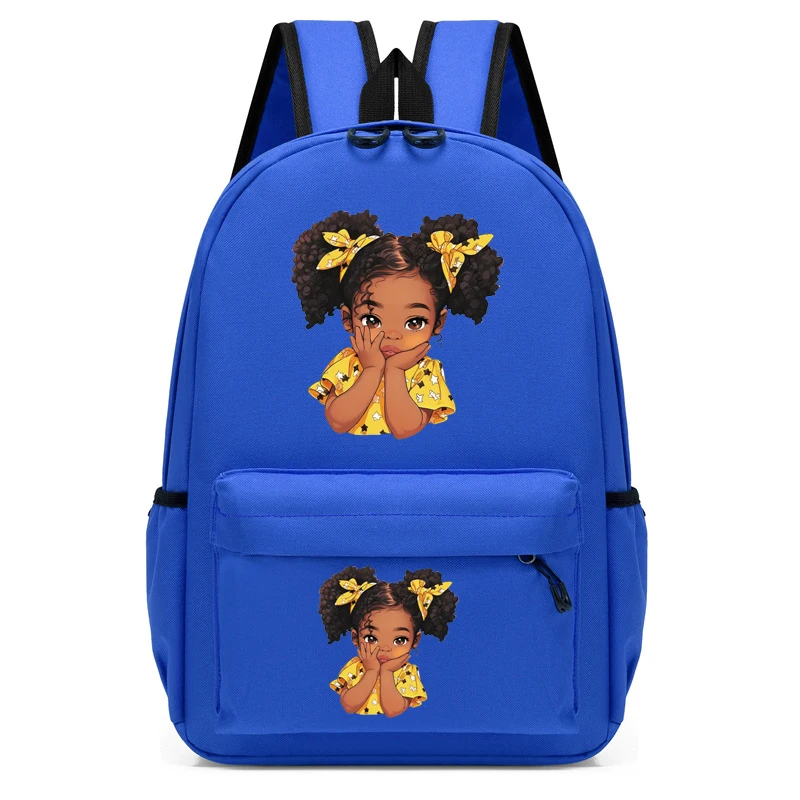 Kinder Rucksack mehrfarbige schwarze Mädchen Rucksack Kindergarten Schult asche Kinder schöne Afro Mädchen Bücher tasche Reise Schule Rucksack