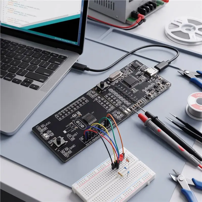 ABUO-SDK-HC89S003A, Development Board, Online Simulation, Single Chip Computer Burning
