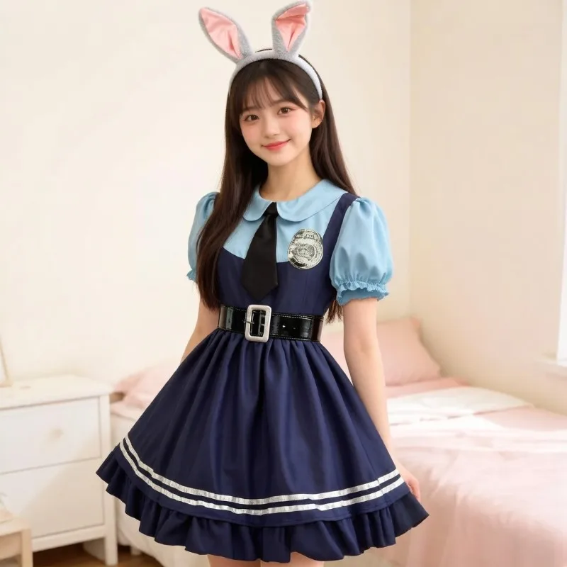 

Rabbit Cosplay Costume Anime Lolita Full Set Sweet Lolita Dress Kawaii Cosplay Halloween Party Stage Performance Fashion Wear
