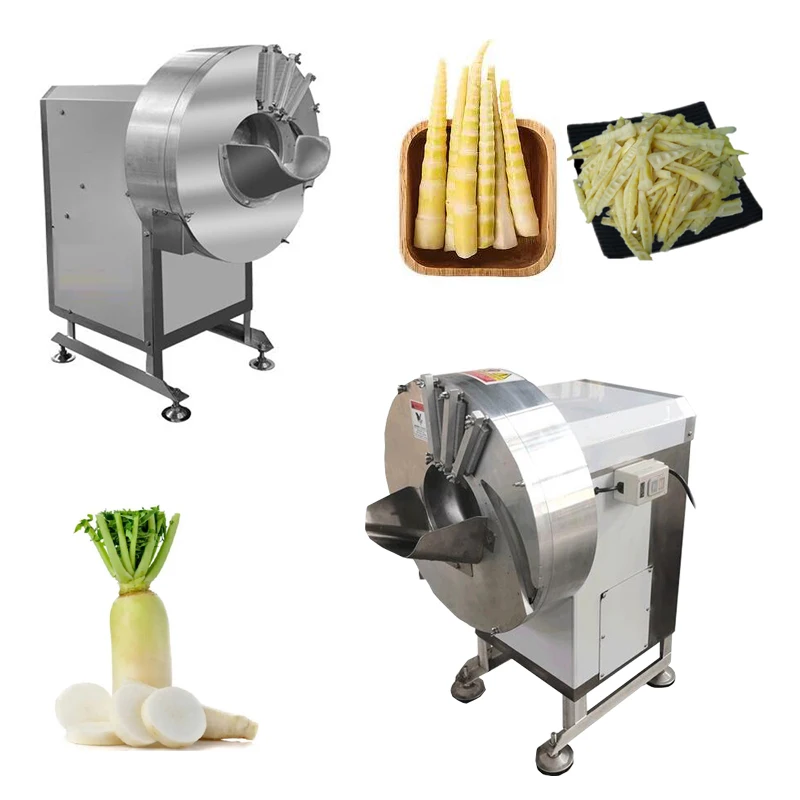 Commercial Electric Ginger Shred Slice Machine For Bamboo Shoot Ginger Potato Carrot Radish Cucumber Vegetable Cutter Machine