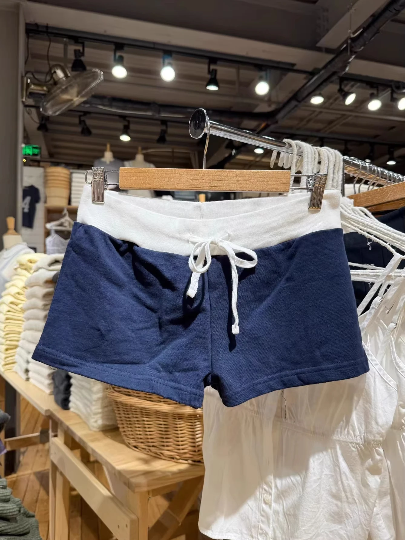 Pantalones Cortos de Mujer con Cordón y Parches Estilo Marinero, Cintura Baja, Algodón, Corte Recto, Casual, Estilo Americano Vintage, Deportivos, Y2K