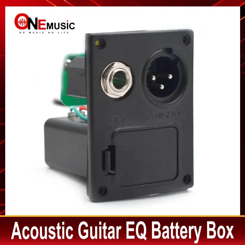 6Pcs Guitar EQ Battery Box 4 Pin B-Type For Acoustic Guitar Equalizer EQ Any Bands