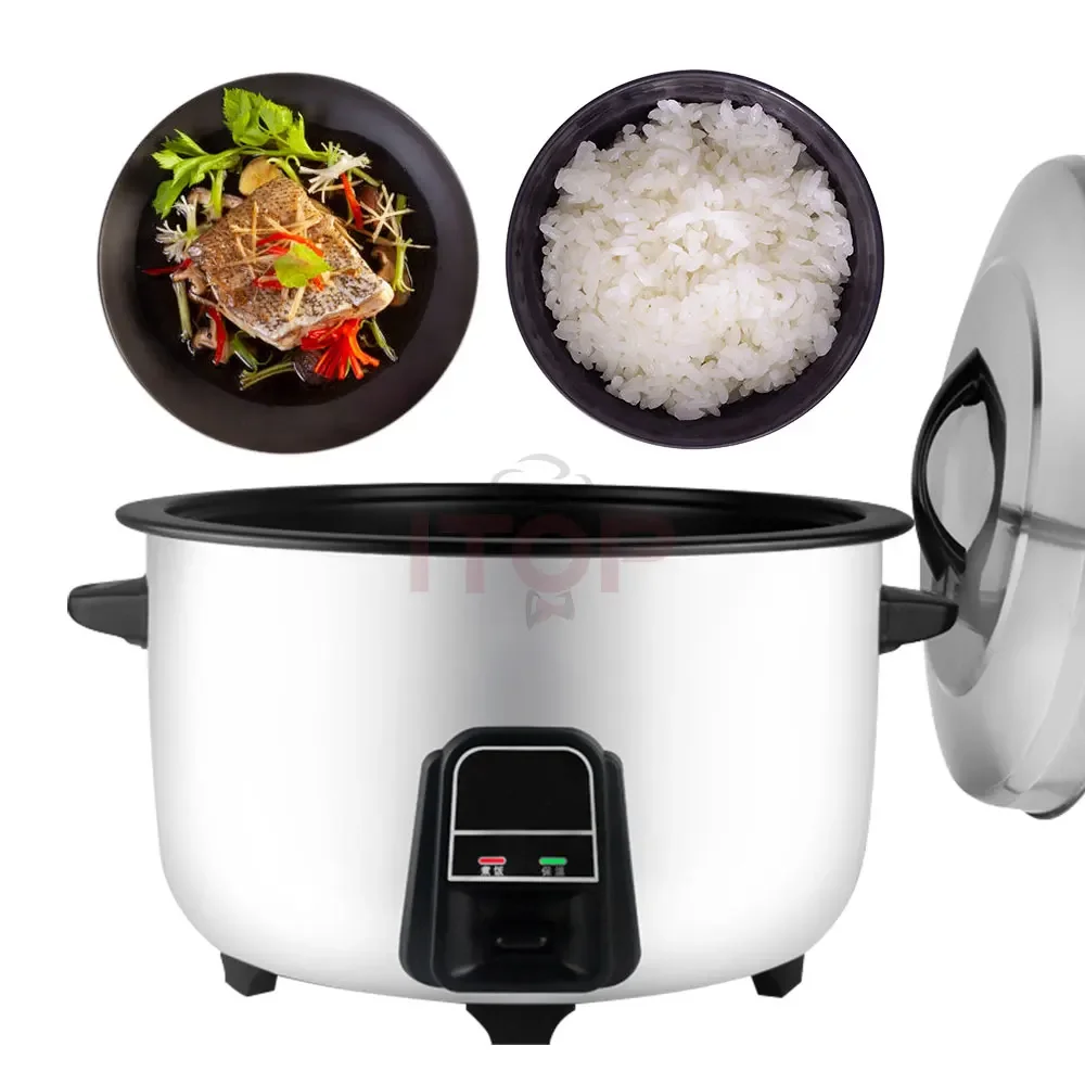 Rice Cooker Drum Shape 33L Commercial Olla Arrocera Catering Equipment Wholesale Non Stick Inner Pot Rice Cooker With Steamer