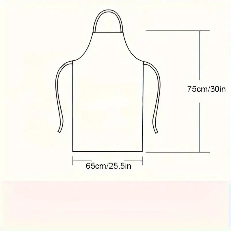 1/2pcs Durable Polyester Adjustable Neck Apron with 2 Large Pockets Great for Cooking, Grilling Grilling, Christmas Crafts