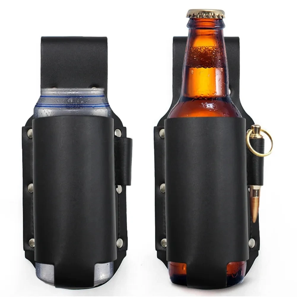 

1/2pcs Beer Holster Portable Beverage Bottle Waist Bag Beer Belt Bag Handy Wine Bottles Beverage Can Holder Camping Accessories