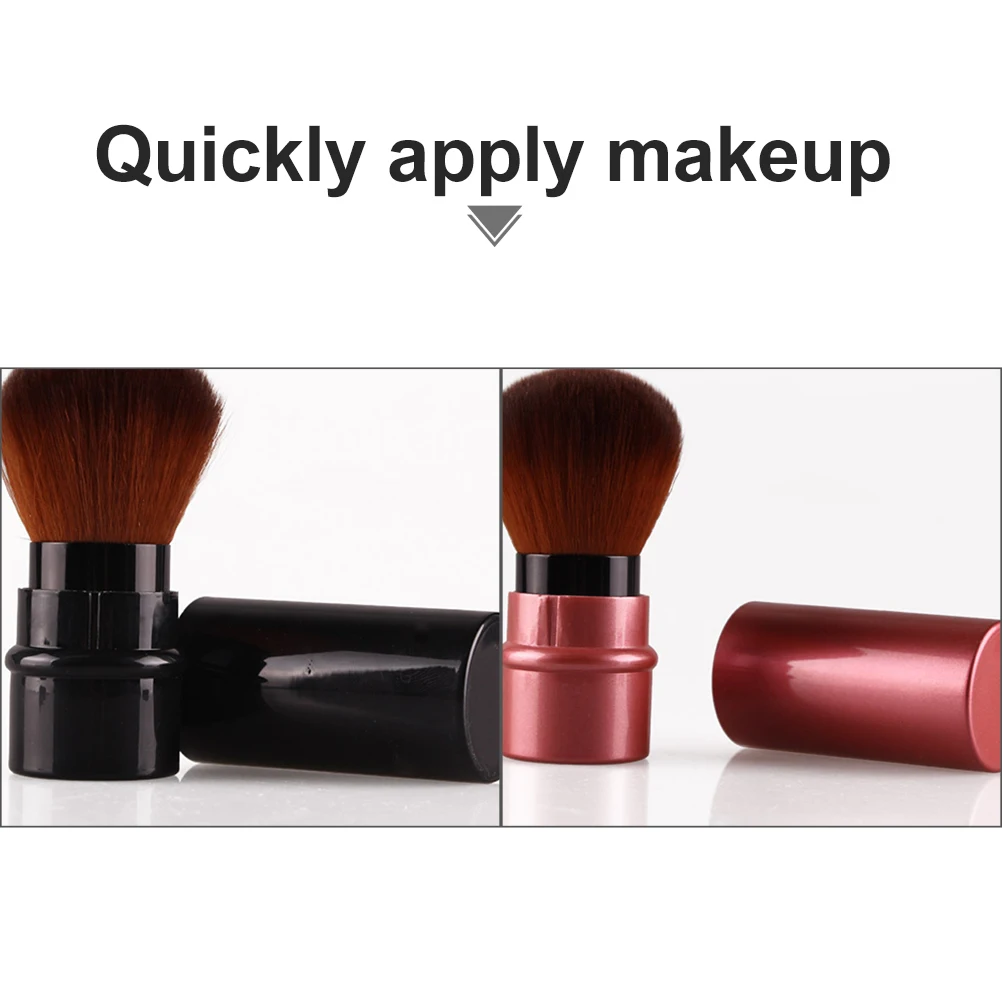 3Pcs Einziehbare Foundation Pinsel Tragbare Make-Up Zubehör Werkzeug Flüssigkeit Pulver Creme Applikator Make-Up