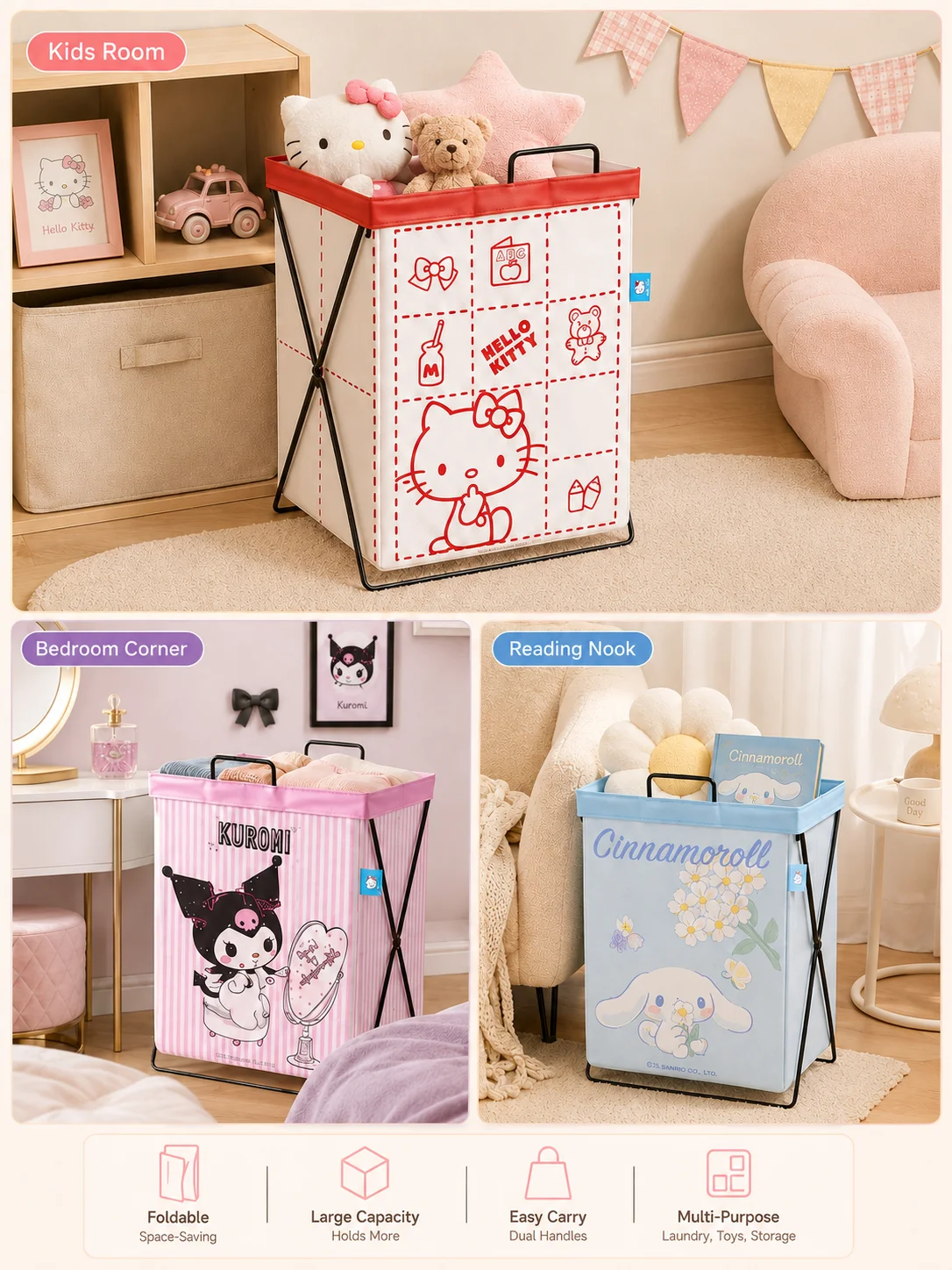 ซินนามอนโรล คุโรมิ ซานริโอ ตะก - Home Edit Bathroom Storage บทวิจารณ์และราคา