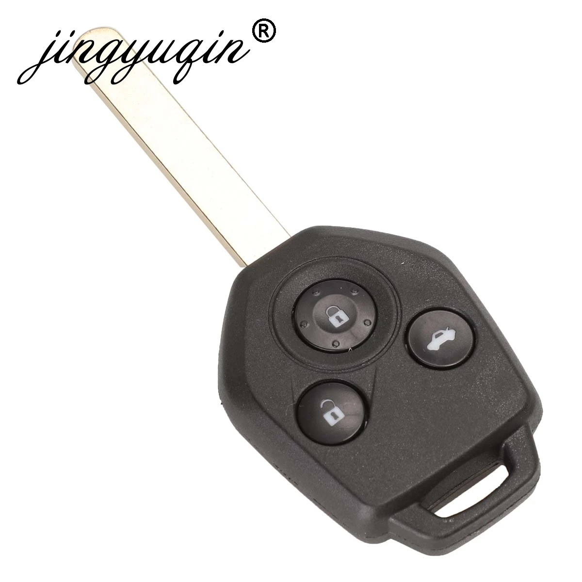 jingyuqin 3 Button Remote Key 433Mhz ID62 Chip for Subaru Forester Outback Legacy 2008 2009 2010 2012 2013 2014