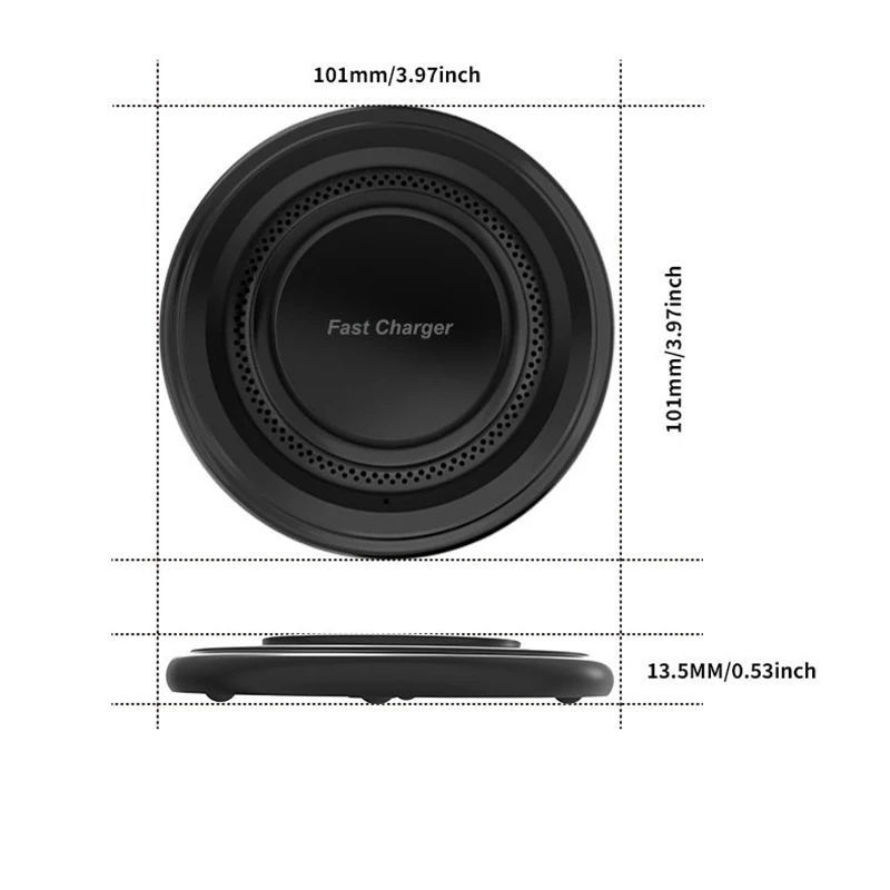 Universal 15 W Fast Wireless Charger For Magsafe iphone Samsung Desk Magnetic Wireless Charging Plate