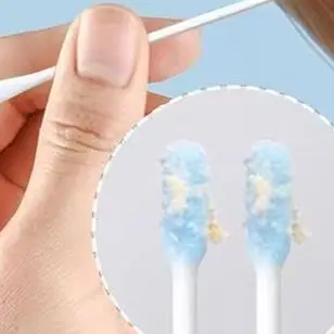 50/100 Pcs Sticky Ear Pick Adhesive Cotton Swab Reusable Ear Cleaning Tool Soft Sticky Ear Sticks for Safe Earwax Removal