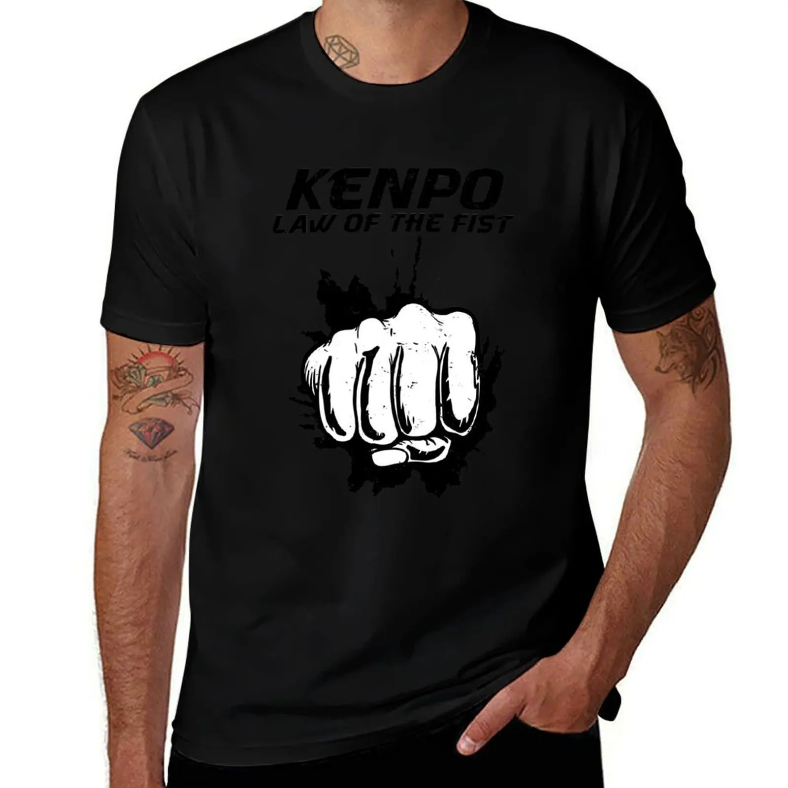 

Kenpo Fist Law of the Fist Martial Arts T-Shirt Running Performance Short Sleeve Tee