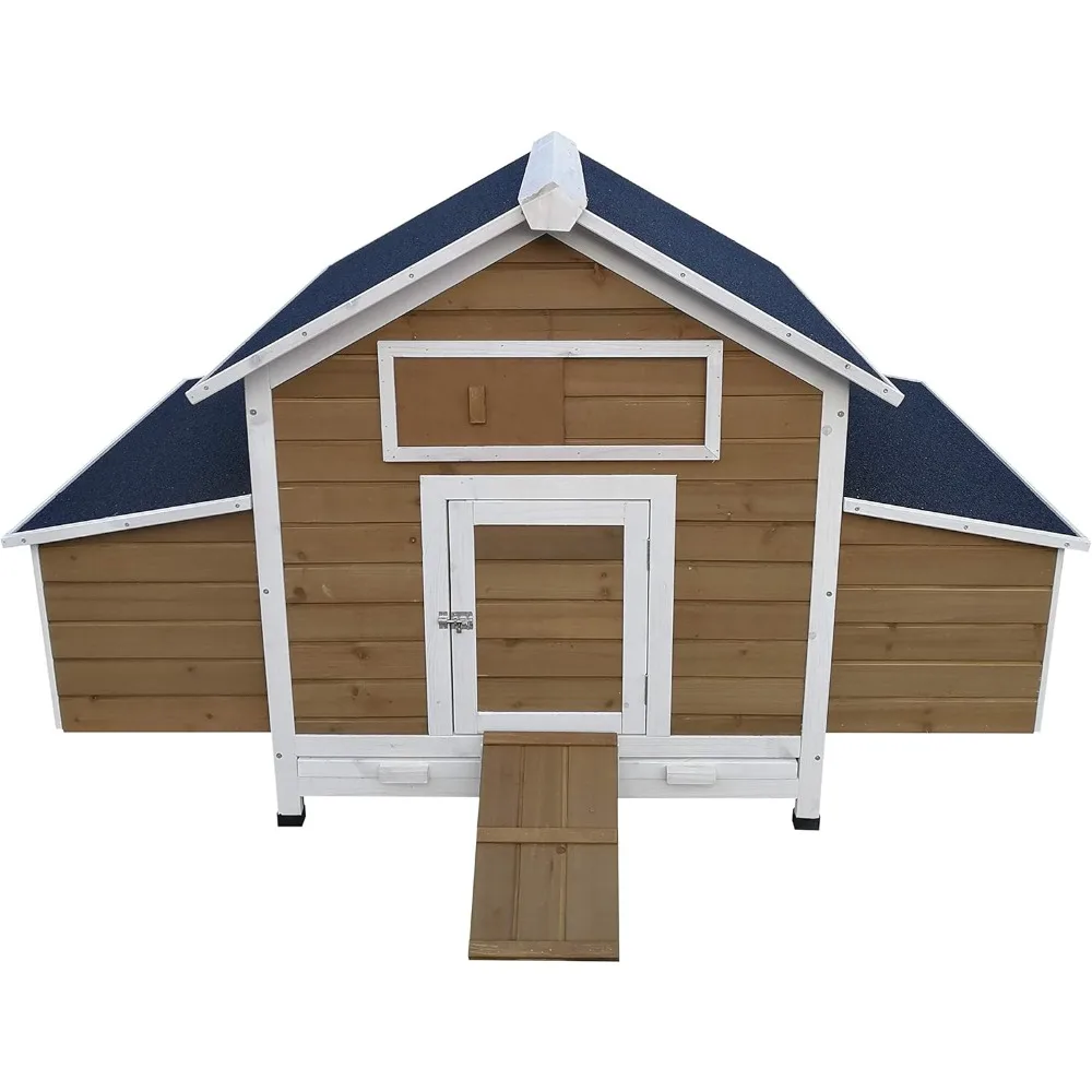 حظيرة دجاج في الفناء الخلفي تتسع لـ 4-8 دجاج مع 6 صناديق تعشيش - جديدة