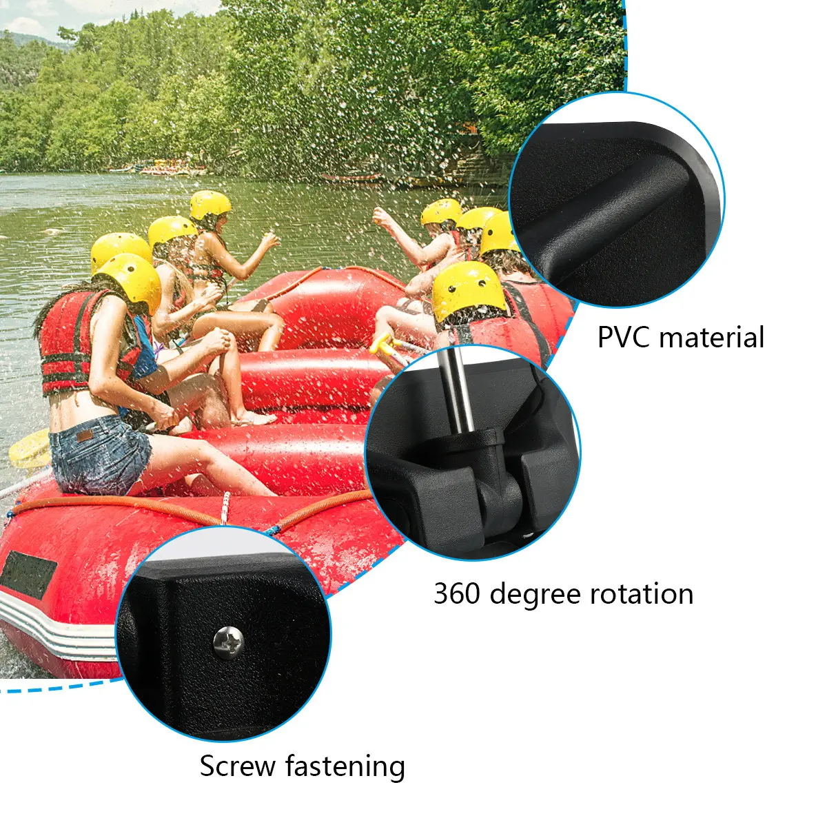 

Кронштейн для весла (1 шт.) для надувной лодки, аксессуары для каякинга, прочная фиксирующая рама для весла, простое в установке крепление на клейкой основе для каноэ