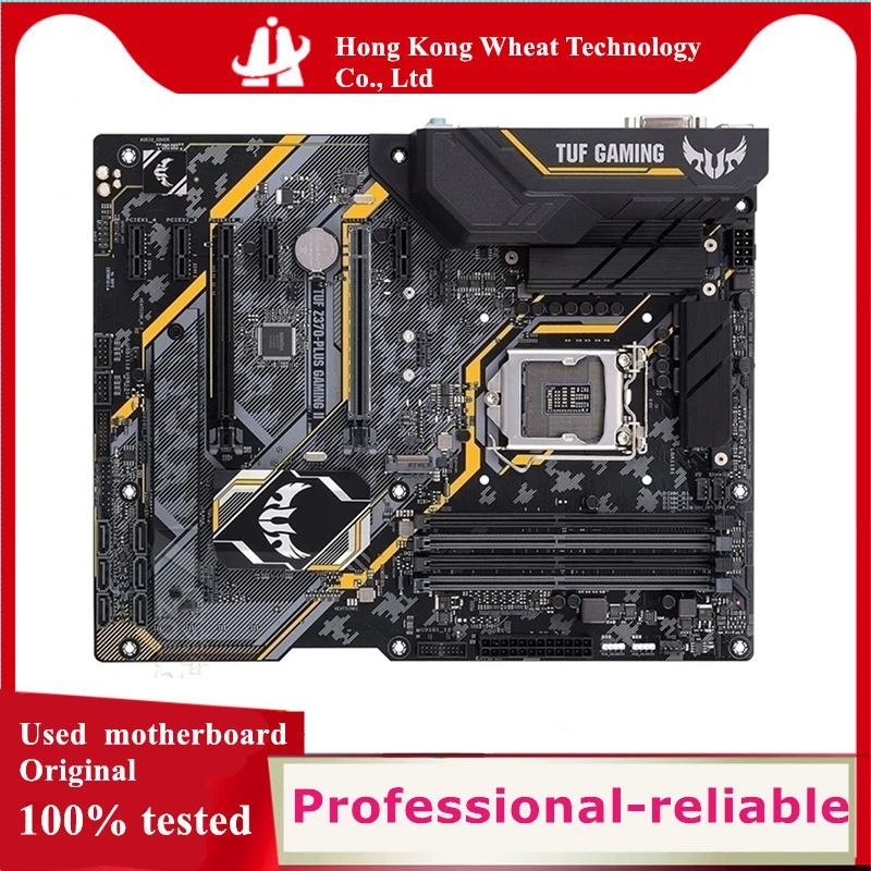 For Intel Z370 TUF Z370-PLUS GAMING II motherboard Used original LGA 1151 LGA1151 DDR4 64GB USB3.0 SATA3 Desktop Mainboard