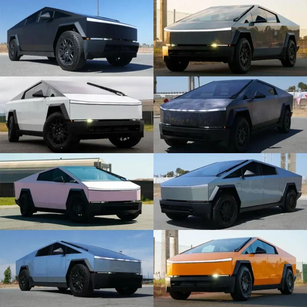 

PFCC для Tesla Cybertruck 2024, ПВХ автомобильная пленка, меняющая цвет, PPF, защитная пленка для краски, сделай сам, наклейка, виниловая автомобильная аксессуар против царапин
