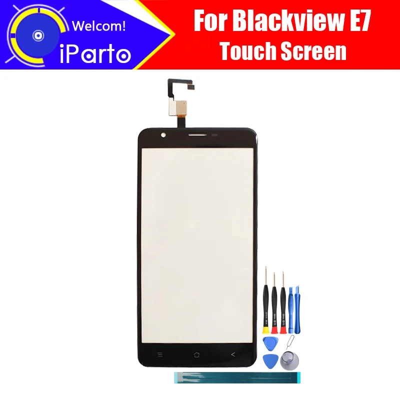 5.5 inch Blackview E7 Digitizer Touch Screen 100% Guarantee Original Glass Panel Touch Screen Glass For E7+ tools + Adhesive