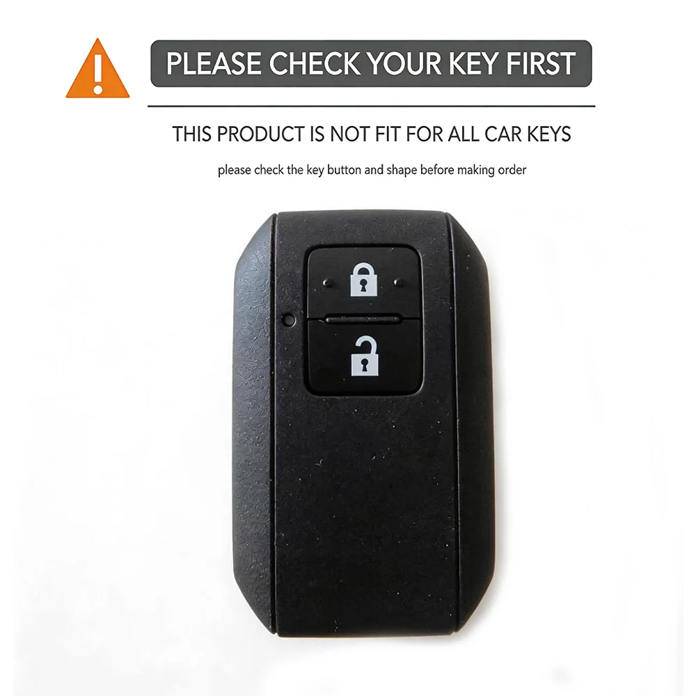 Silicone Remote Key Case Cover for Suzuki Swift 2017 2018 Keyless Fob Shell Skin Keyring Key Chain Holder Protector Accessories - view 4