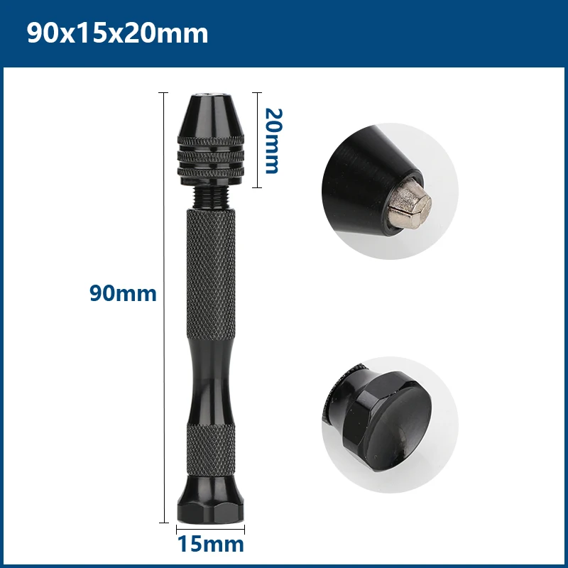 XCAN مثقاب يدوي صغير من الخشب مثقاب محمول لنموذج لتقوم بها بنفسك صنع المجوهرات أداة دوارة أدوات يدوية للحفر #6