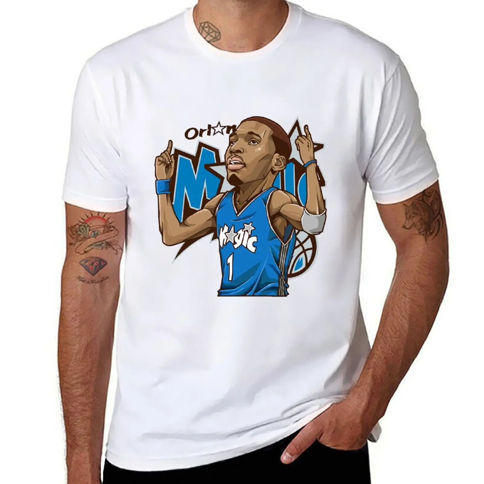 

Tracy McGrady 1 T-MAC Basketball art Chibi Style T-Shirt g man t shirts for men cotton t shirts high quality T-Shirt