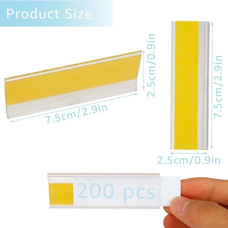10-30PCSSelf-AdhesivePVCMaterial identification label rack slot supermarket product shelf label tag
