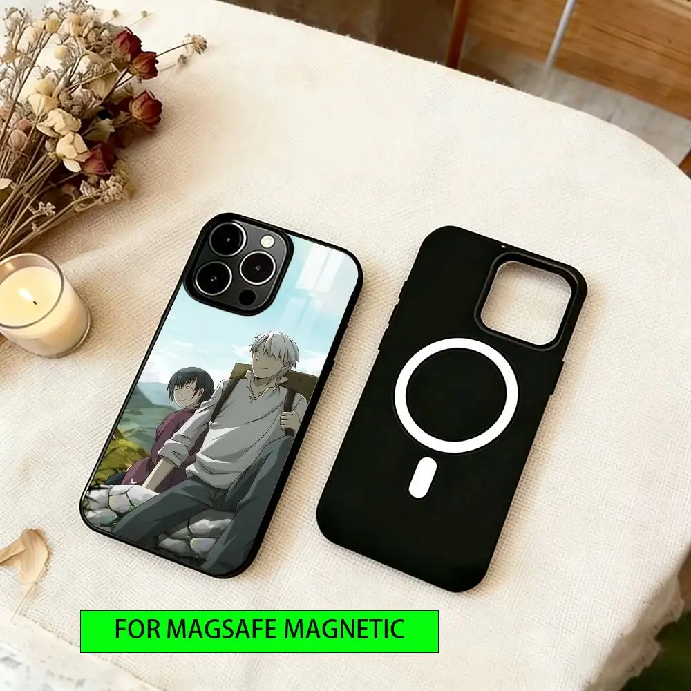 Mushishi Phone Case Magnetic with Magsafe Wireless Charging For iPhone17,16,15,14,13,12,11 Plus,Pro view 4