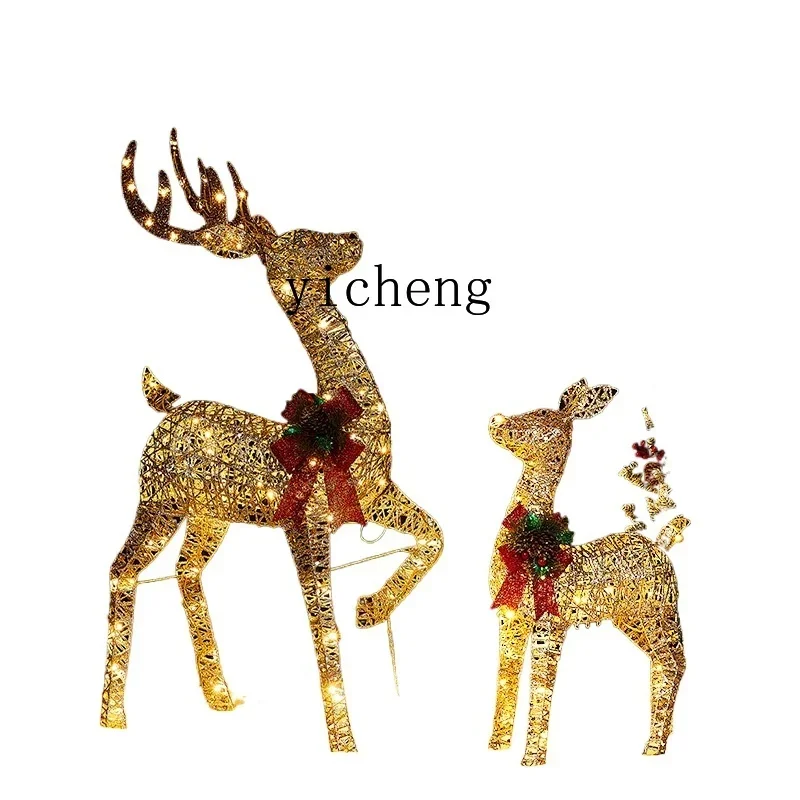

XL Christmas Elk Ornament Led Luminous Deer Decoration Creative Decoration Christmas