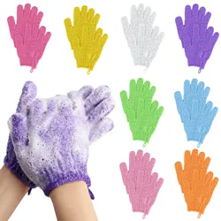 2Pcs/Pair Bath for Peeling Exfoliating Mitt Glove with Shower Scrub Gloves Resistance Body Massage Sponge Wash Skin Moisturizing