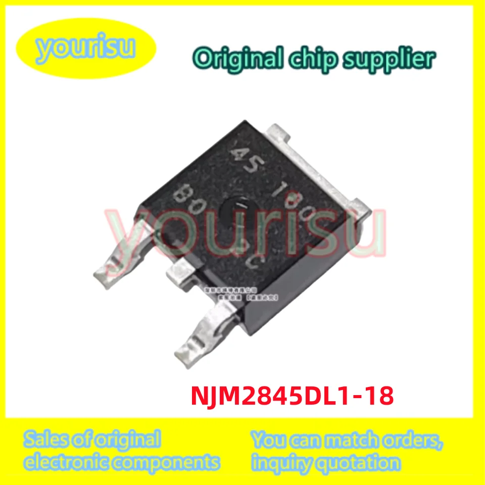 10Pcs/Lot Original NJM2845DL1-18 NJM2845DL1-18-TE1 with silk screen 45180 TO252; Regulator IC NJM2845