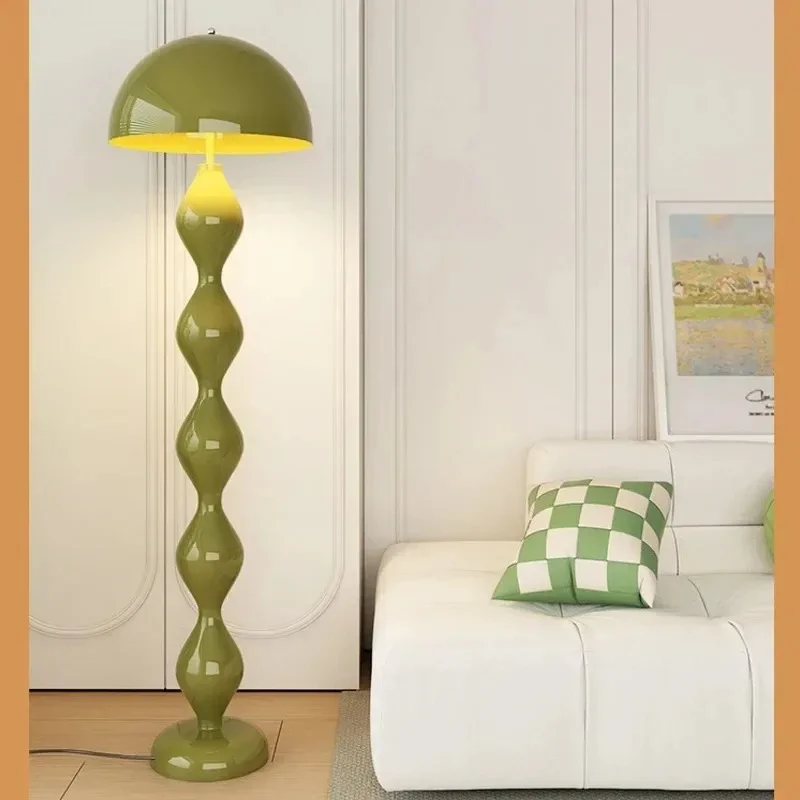 Modern Living Room Floor Lamps Mushroom Standing Lamp for Bedroom Bedside Sofa Corner Home Decoration Smooth Color Floor Lights