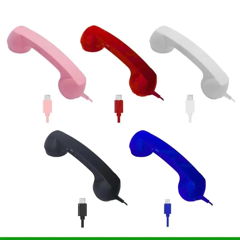 U55C Type C Plugs and Play Handset for Clear Calls Music Comfort Lightweight Portable