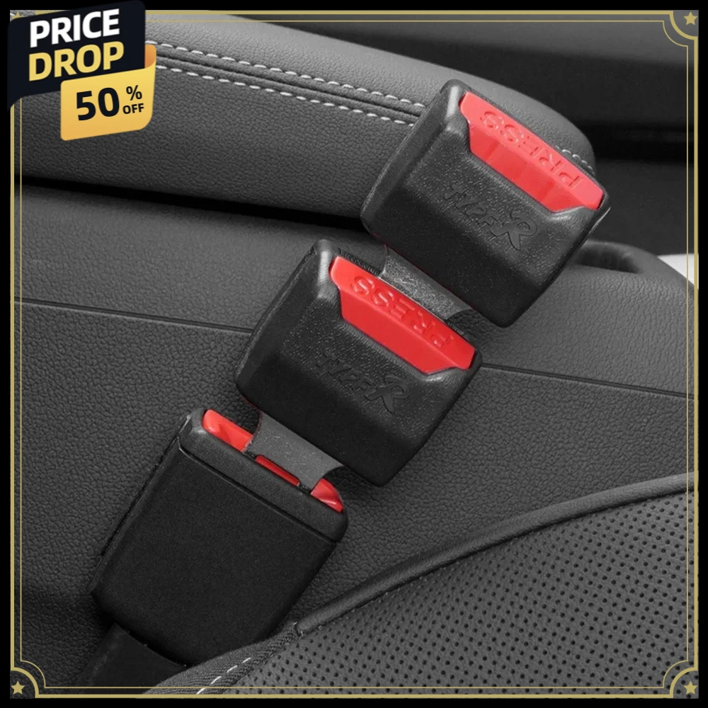 

2Pcs Car Seat Belt Extender Cover Padding Extension Buckle Plug Clip Accessories Suitable for BMW KIA Audi A4 A5 A6