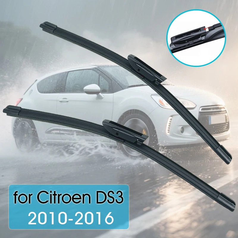 

24"+16" For Citroen DS3 Hatch Convertible 2010-2016 Car Wiper Blade Front Wipers Windscreen Fit Bayonet Arm Auto Wiper Blades