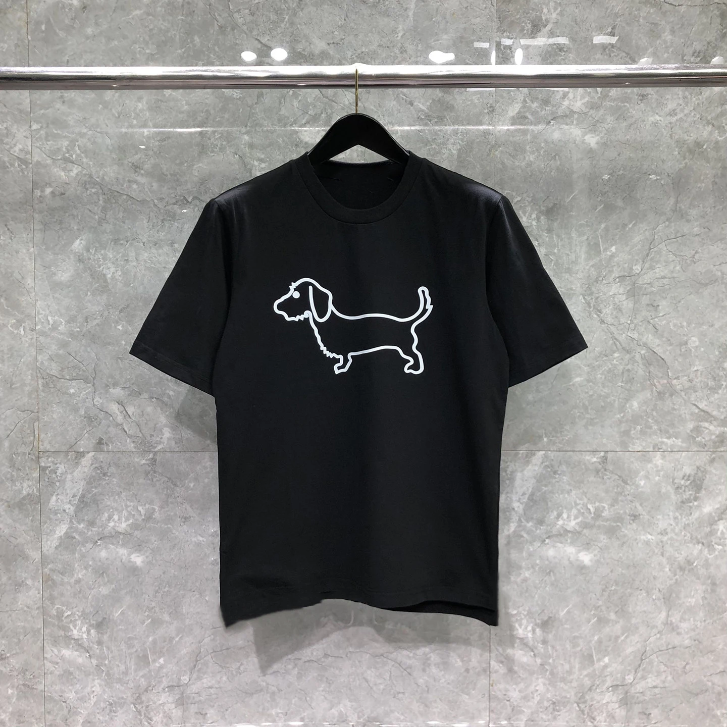 American Pure Cotton Printed T-shirts for Men and Women, Short-sleeved, Summer Sweat-absorbing and Breathable Fabric