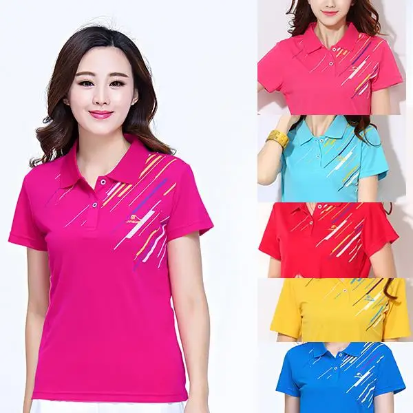 

Летняя спортивная футболка JinGuan для мужчин и женщин: дышащая, с мягким воротником, для танцев и активного отдыха