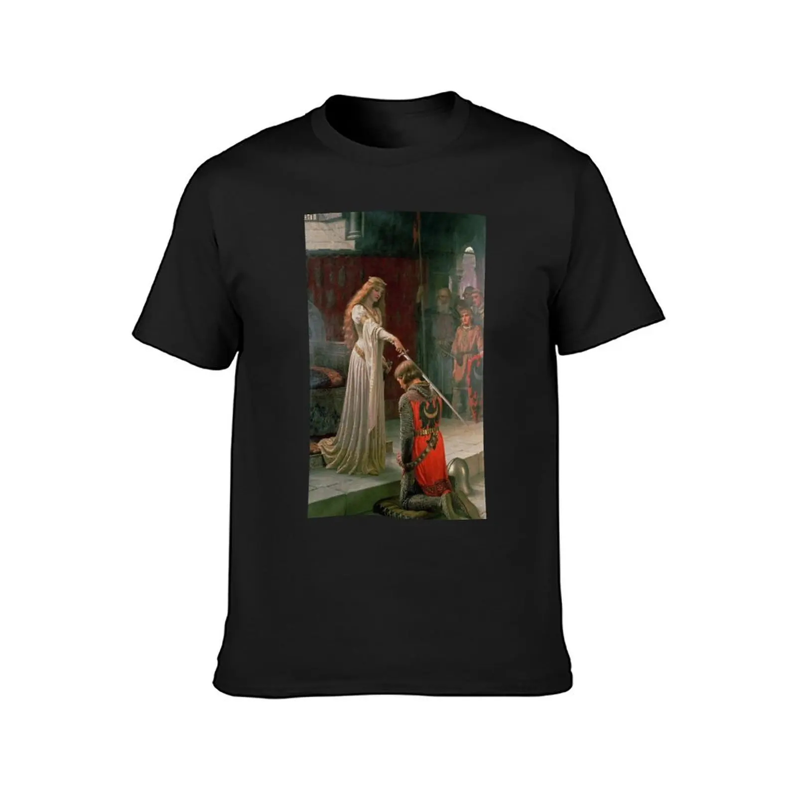 The Accolade (1901) - Edmund Leighton T-Shirt customs design your own boys whites sports fans kawaii clothes t shirts for men