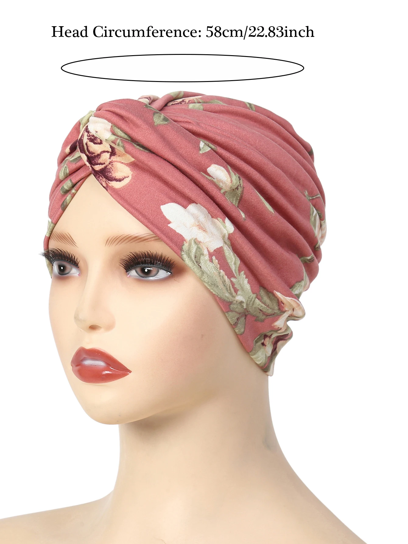 Trendy Leopard Print Women Hijabs Turban Hats Head Wraps Soft Elastic Hijab Hats Breathable Chemo Cap For Ladies Girls