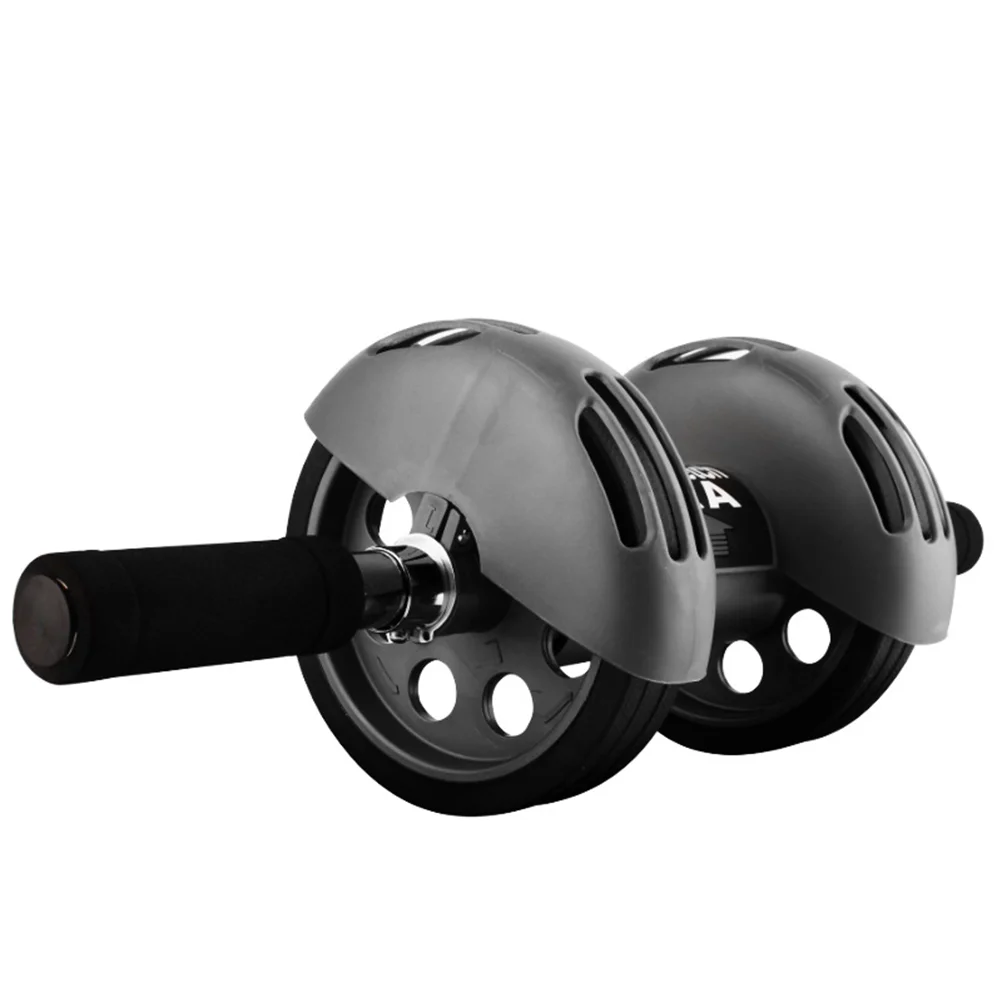 

2 Wheels Exercise Abdominal Roller Auto Handle Wheels Ab Roller Wheel Training Tool with Kneeling Pad for Fitness