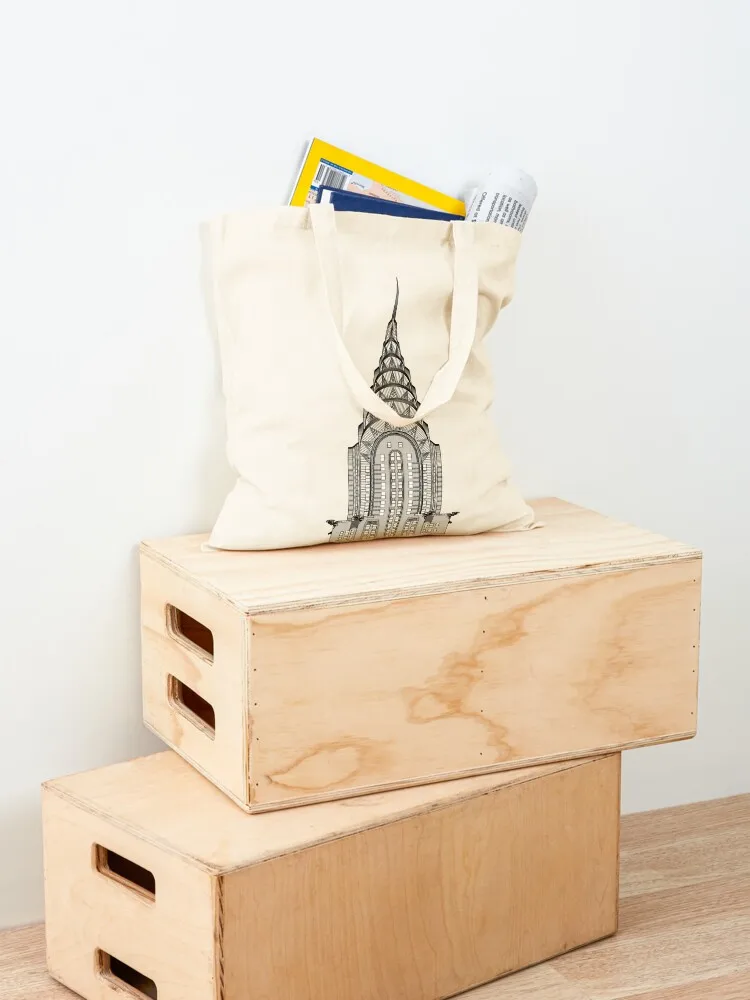 Chrysler Building Tote Bag Big bag women canvas bags Lady bags tote bags aesthetic